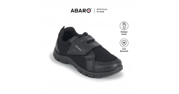 Black School Shoes 2339 Primary Secondary Unisex Abaro